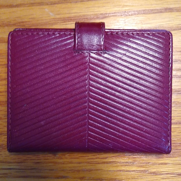 Vintage Leather Make-Up Clutch & Credit Card Folio - Picture 9 of 13